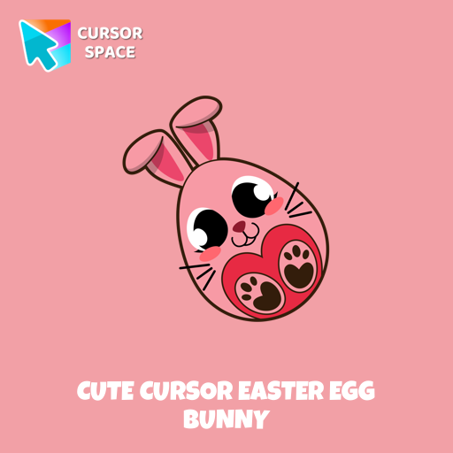 Cute Cursor Easter Egg Bunny