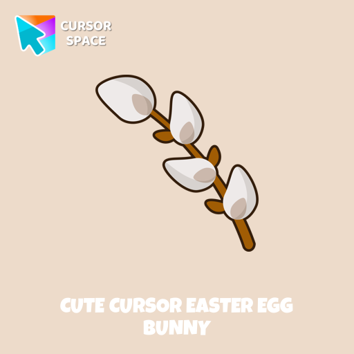 Cute Cursor Easter Egg Bunny